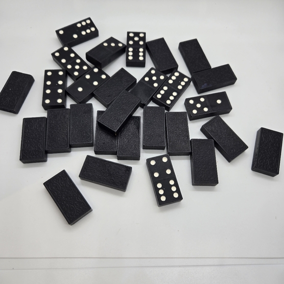 Vintage Set of Halsam Dominoes Set No. 623-H 28‎ Pieces - Picture 8 of 10